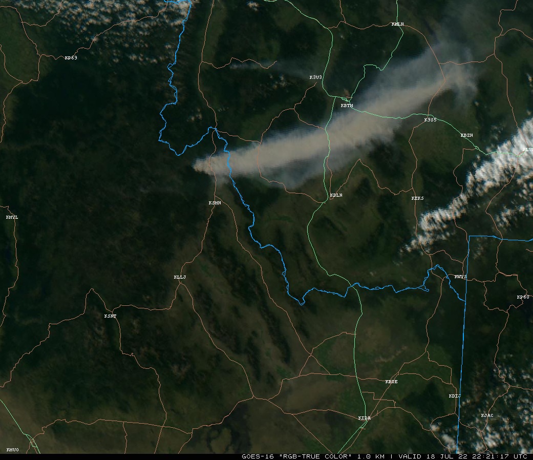 Smoke trapped in Idaho valleys shows how nocturnal inversions work