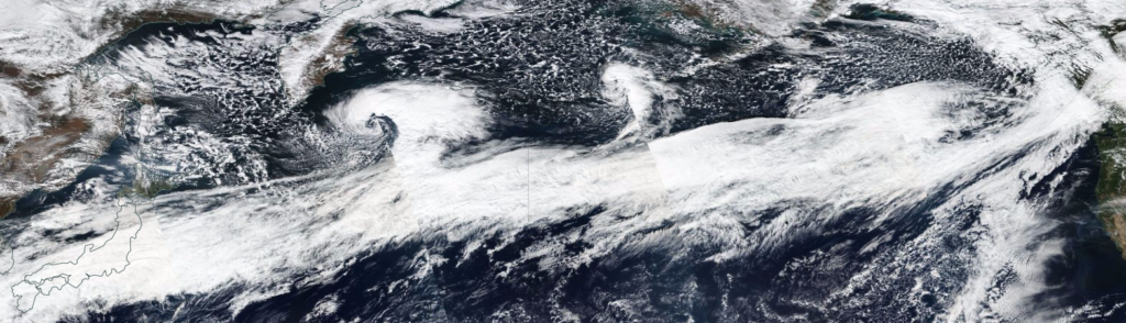 Yesterday's image of the powerful jet stream from the polar-orbiting SUOMI NPP satellite.